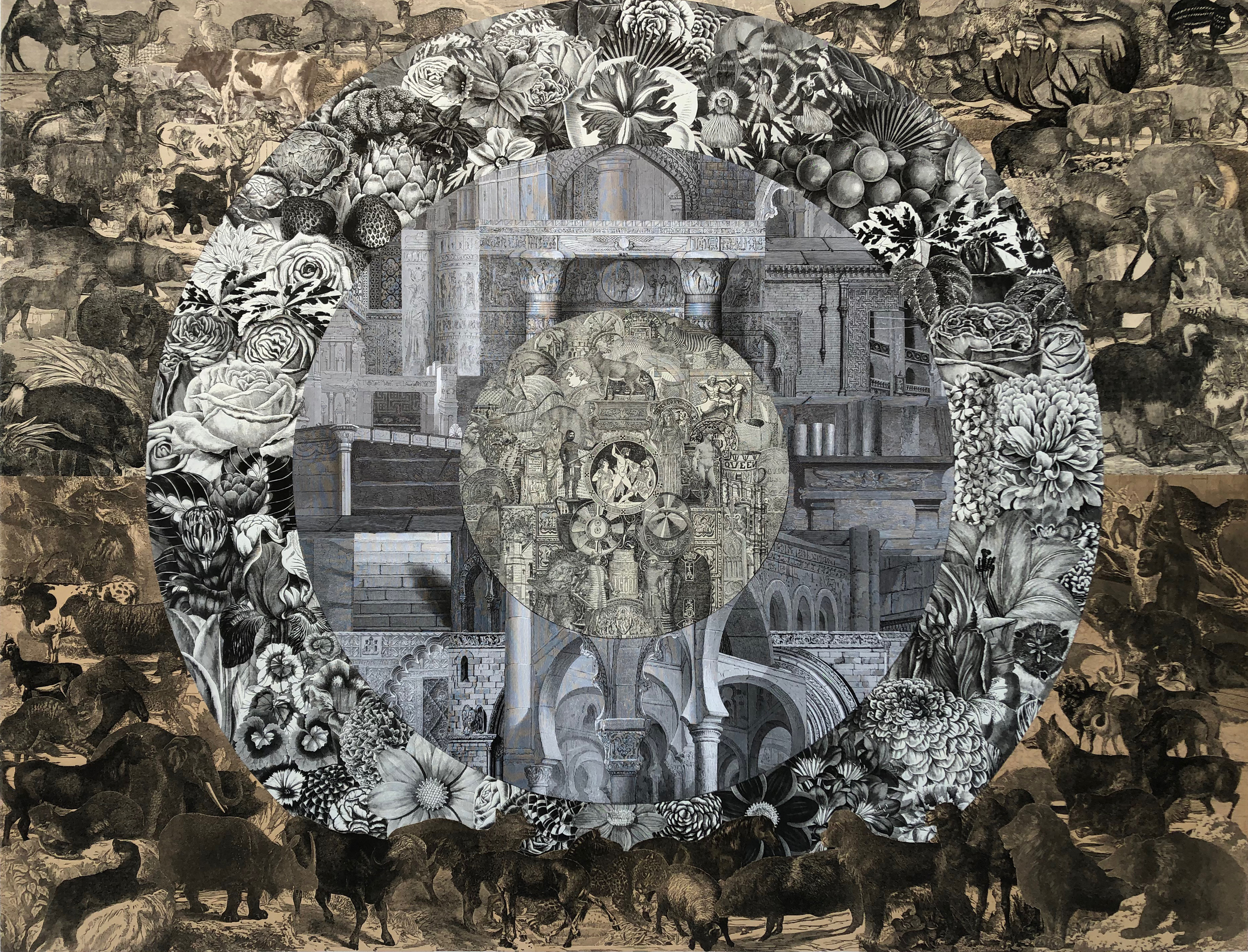 Stephen Aldrich collage — Brown Outer Circle